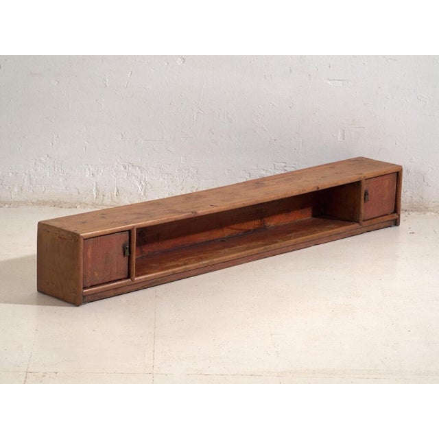 Low Antique Qing Dynasty Pine Gansu Sideboard For Sale - Image 12 of 12