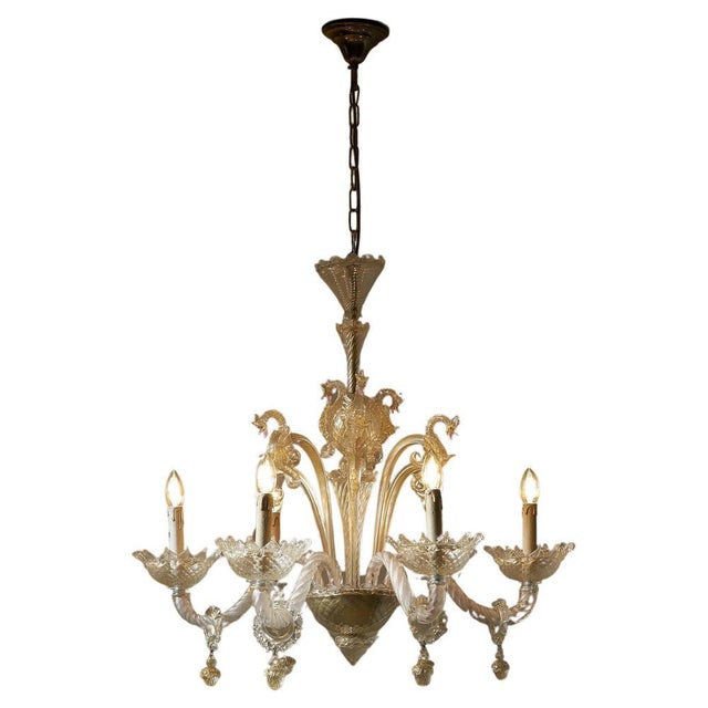 Murano Glass Sea Horse Chandelier by Barovier & Toso, 1900s For Sale - Image 16 of 16