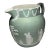 Vintage Wedgwood England Jasperware Pitcher Jug Sage Green Neoclassical Relief For Sale