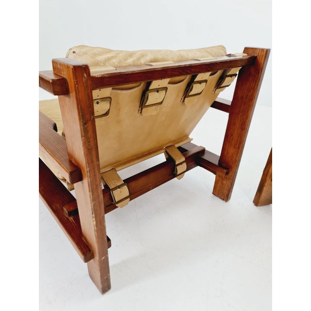Mid-Century Lounge Chairs and Coffee Table in Leather and Wood by Carl Straub, Germany, 1960s, Set of 3 For Sale - Image 15 of 18