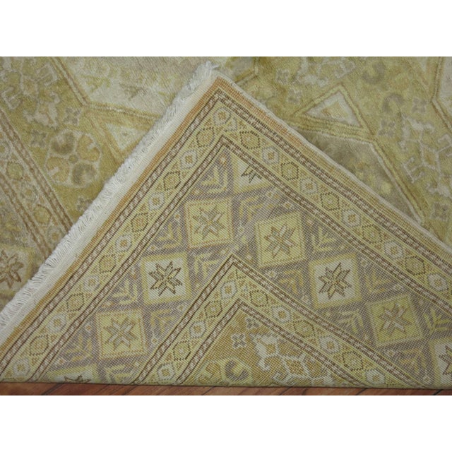 Gold Turkish Silk Rug For Sale In New York - Image 6 of 6