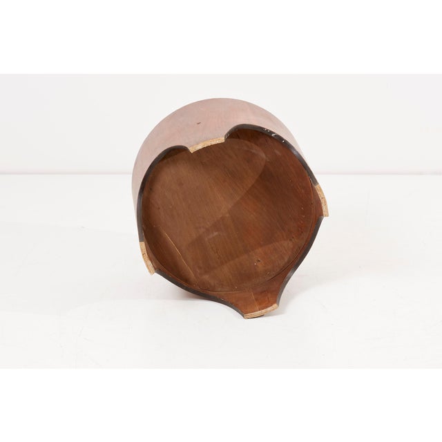 Glass Stool with Hidden Storage Compartment by Henry P, 1950s For Sale - Image 6 of 7