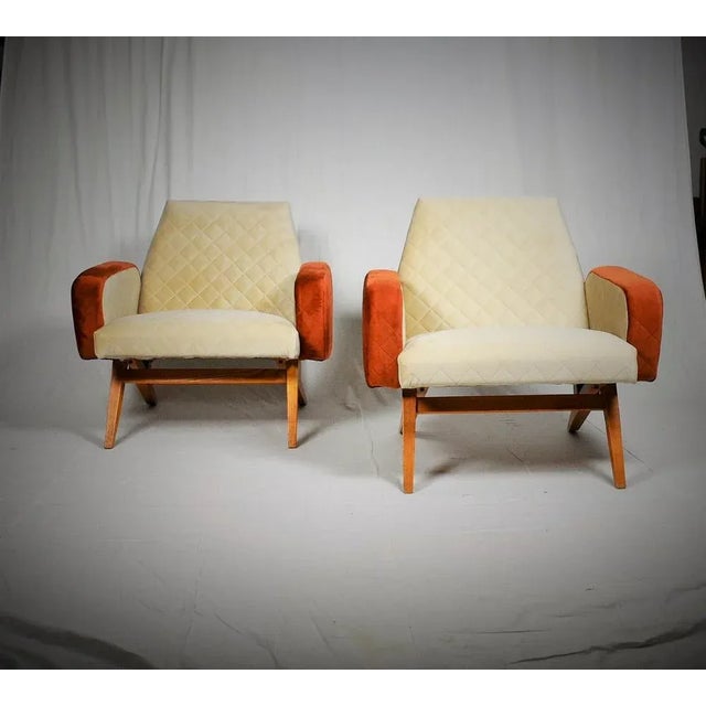 1960s Set of Mid-Century Italian Armchairs, 1965 For Sale - Image 5 of 13