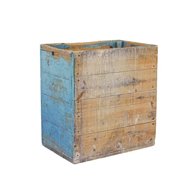 Wood Antique Swedish Painted Pine Log Box, 1870 For Sale - Image 7 of 7