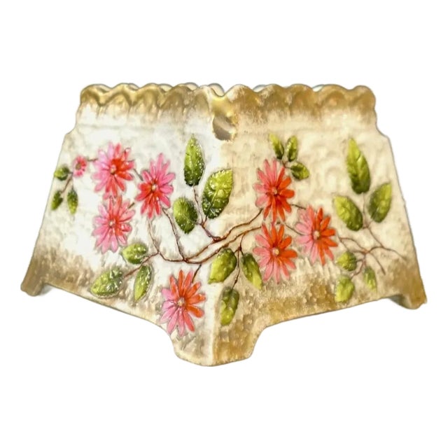 Antique Continental Porcelain Planter For Sale