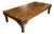 Late 20th Century Spanish Colonial Revival Rustic Coffee Table W/ Iron Strapwork & Studded Plank Top For Sale
