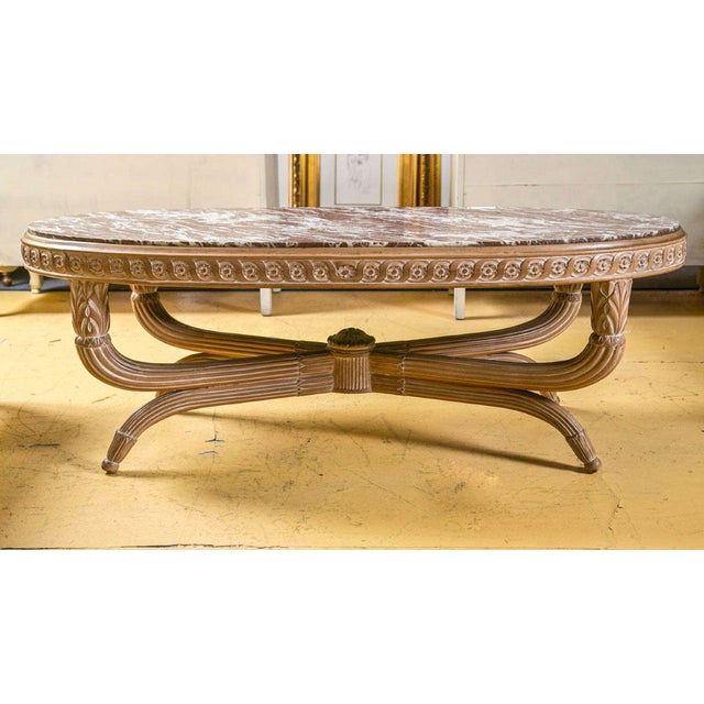 Hollywood Regency Low Coffee Table | Chairish