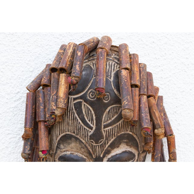 1950s Vintage Braided African Guro Mask For Sale - Image 5 of 8
