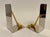 Late 20th Century Brass and Chrome Golf Club Bookends, Late 20th Century Design For Sale - Image 5 of 7