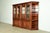 Thomasville Thomasville Georgian Carved Cherry Wood Lighted Breakfront Bookcase or Display Cabinet For Sale - Image 4 of 13