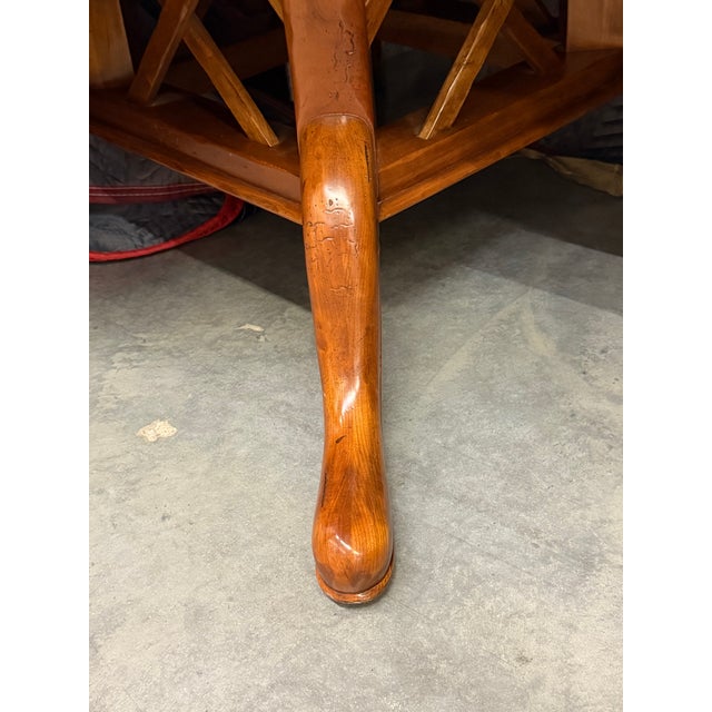 Stickley Geneva 60” Round Dining Table With 6 Bradford Chairs and Custom Glass Top-Bristol Finish For Sale - Image 15 of 18