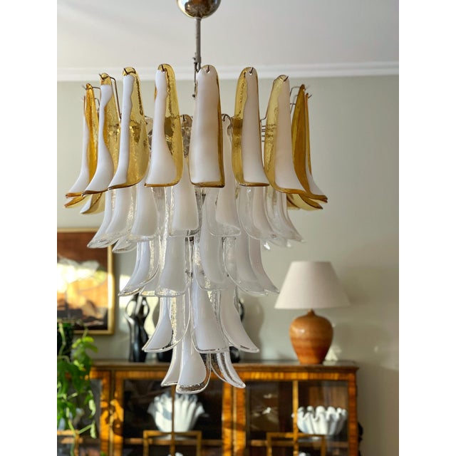 Murano Chandelier in the style of Mazzega For Sale - Image 5 of 5