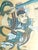 Framed Vintage Japanese Scroll Painting of a Samurai. Signed original work of art. A boldly colorful painted Samurai...