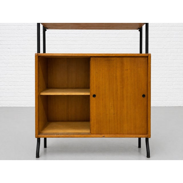 Mid Century Modern Italian Teak Freestanding Wall Unit Bookcase – Vintage Wall Shelving, C. 1950’s For Sale In New York - Image 6 of 14