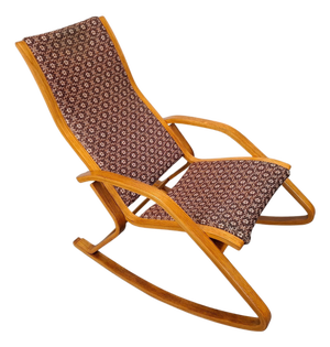 Vintage Art Deco Czechoslovak Bentwood Rocking Chair, 1930s