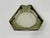 1950s Mid Century Party Ashtray Set 4 Gray Smoky Glass Trays W/ Metal Carrying Stand Stacking MCM For Sale - Image 5 of 6