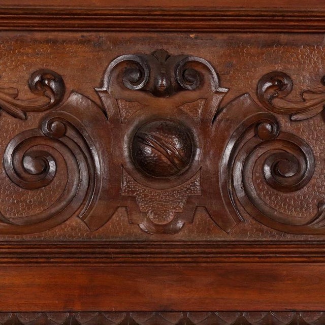 20th Century Neo-Baroque Cupboard in Walnut For Sale - Image 6 of 16