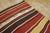 Persian 1900s Multicolor Stripe Kilim Antique n.w. Persian Flat-Weave Rug 6' X 10'8" Wool Carpet For Sale - Image 3 of 6