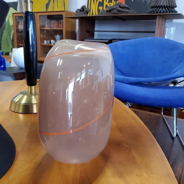 Henry Dean Vintage Mouthblown Decorative Glass Object / Vessel 1980s Belgium Mid-Century Modern. Beautiful Mid-Century...