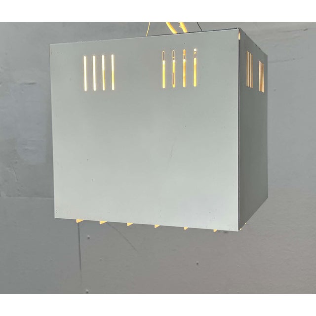 Mid-Century Modern Minimalist Cube Flush Mount, Finland, 1960s For Sale - Image 9 of 18