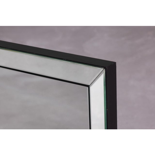Vintage Diamond-Cut Wall Mirror, Italy, 1980s For Sale - Image 3 of 6