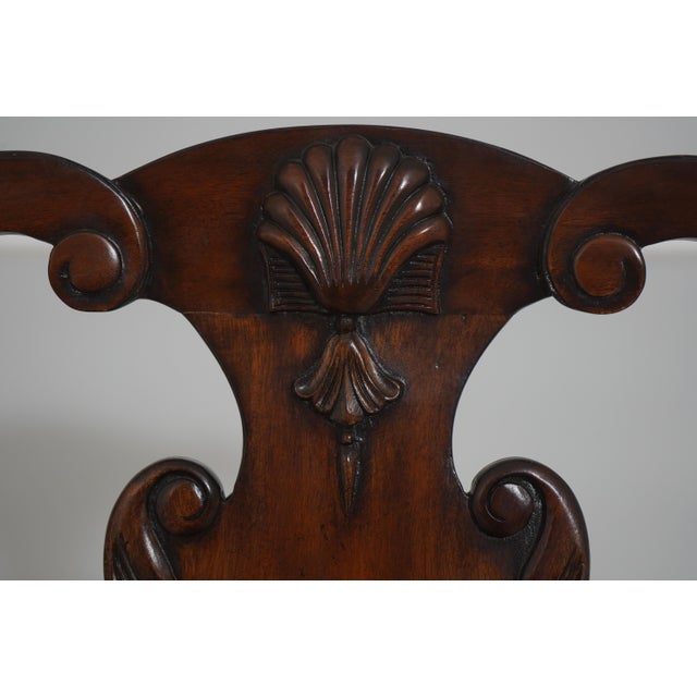 Set of 6 Maitland Smith Georgian-Style Mahogany Dining Chairs For Sale In Philadelphia - Image 6 of 18