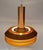 Mid century Danish style pendant lamp, in the style of Carl Thore, with a copper bronze finish and white enamel Dimensions...