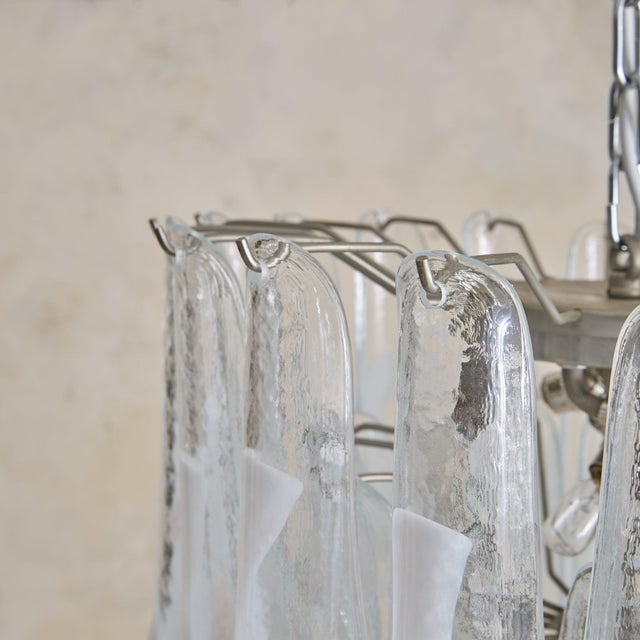 Italian Murano Glass Chandelier in the Manner of Mazzega For Sale - Image 13 of 13