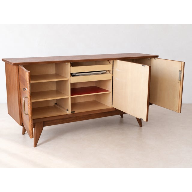 Dimensions: H95 x W188 x D52 cm Vintage sideboard from the 1950s, fully restored in our workshop and ready for its new...