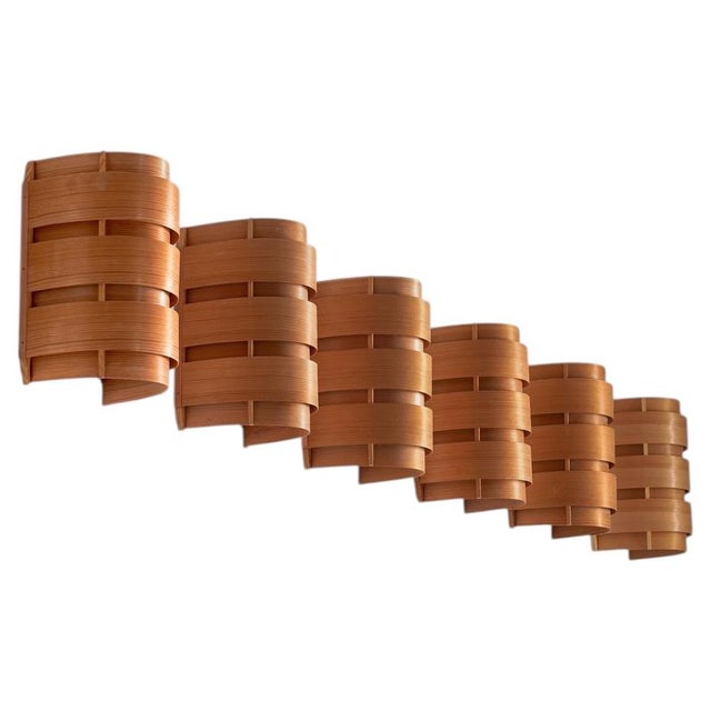Model V155 Wall Lights by Hans-Agne Jakobsson, Sweden, 1970s, Set of 6 For Sale - Image 11 of 11