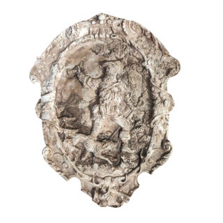 Pre-War Hunting Painting, 1920s, Plaster For Sale