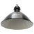 Industrial Vintage French Industrial Black Enamel Pendant Light from Gal, France For Sale - Image 3 of 5