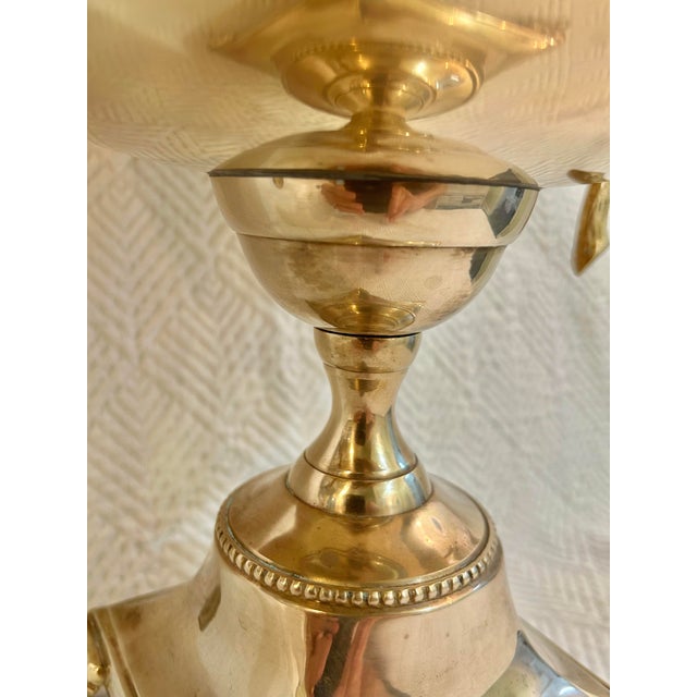 Vintage Neoclassical Andrea by Sadek Brass Compote With Grapes Design For Sale - Image 4 of 12