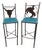 Pair Vintage Teena Iron Works Southwestern Bar Stools For Sale