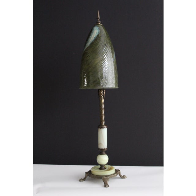 Early 20th Century Tiffany Style Table Lamp For Sale - Image 10 of 13