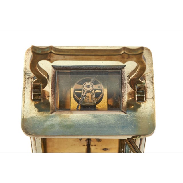 Antique Victorian Brass Carriage Clock, 1880 For Sale - Image 4 of 7