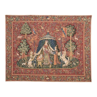 A Mon Seul Desir (To My Only Desire) Loom Woven Tapestry - 275 X 340 Cm (9'0" X 11'2") - Concealed Wooden Batten For Sale