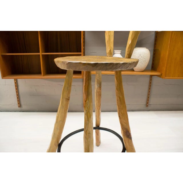 Iron and Wood Bar Stools, 1960s, Set of 4 For Sale - Image 9 of 14