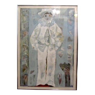 "Pierrot Lumaire" Signed Lithograph Print by Judith Bledsoe For Sale