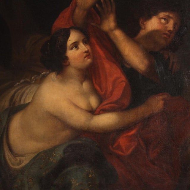 Italian Artist, Joseph and Potiphar's Wife, 1770, Oil on Canvas For Sale - Image 4 of 16