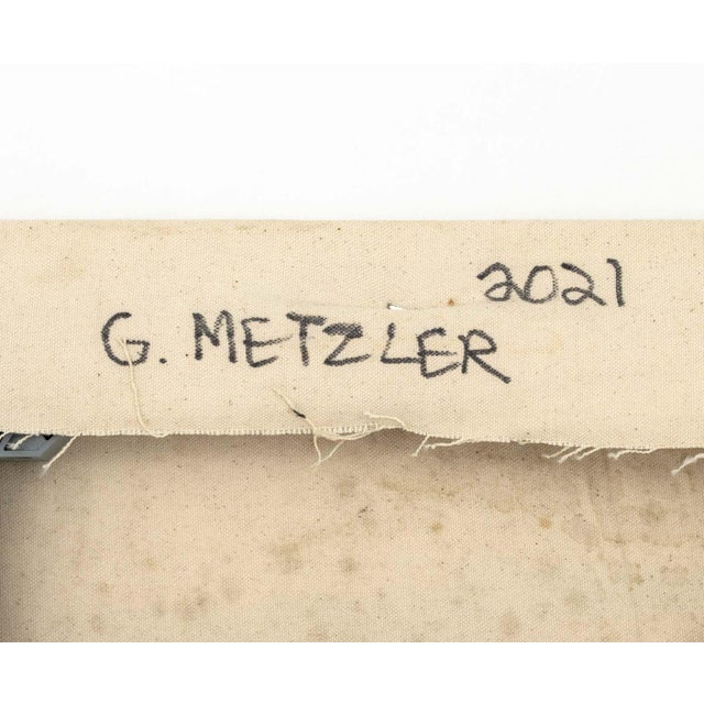 Textile Grace Metzler Hockey Game Oil and Acrylic For Sale - Image 7 of 7