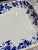 English Botanical Blue & White Large Platter For Sale - Image 4 of 6