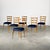 Designed by Paolo Buffa and produced in Italy during the 1950s, this exquisite set of six dining chairs represents the...