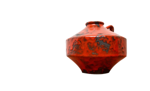 Mid-Century German Brutalist Fat Lava Pottery Ufo Vase, 1960s