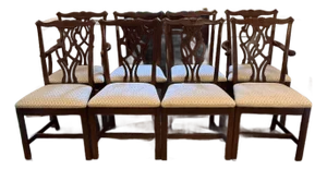 Set of 8 Thomasville Winston Court Chippendale Chairs