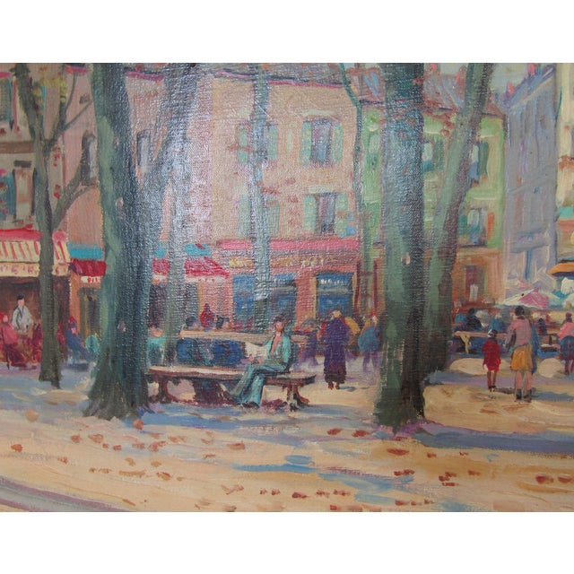 Impressionist Autumn Cityscape Early 20th-Century Oil Painting on ...