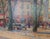 1920s Impressionist Autumn Cityscape Early 20th-Century Oil Painting on Canvas Framed Signed For Sale - Image 5 of 12