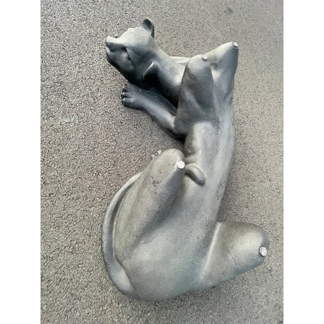 Postmodern Black Panther Coffee Table For Sale - Image 4 of 7