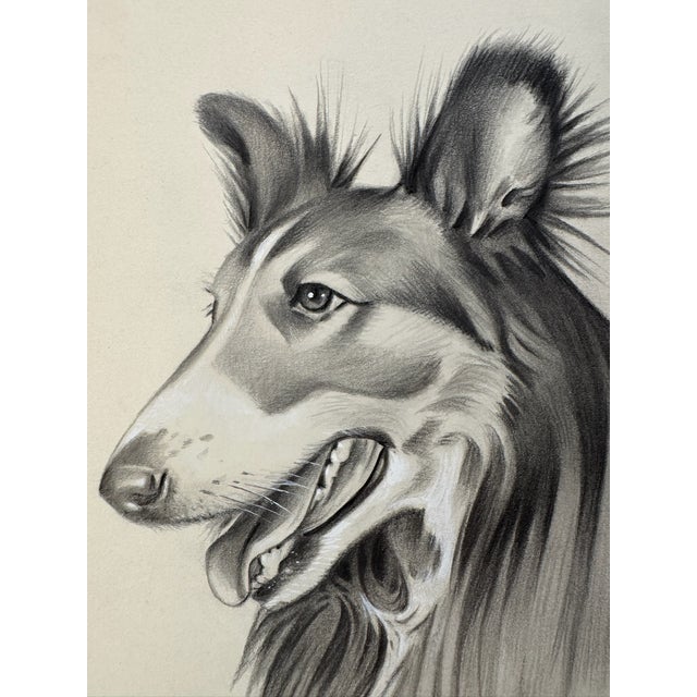 Original graphite pencil drawing by American artist and illustrator Theodore E. Schrock (1879–1952), depicting a finely...