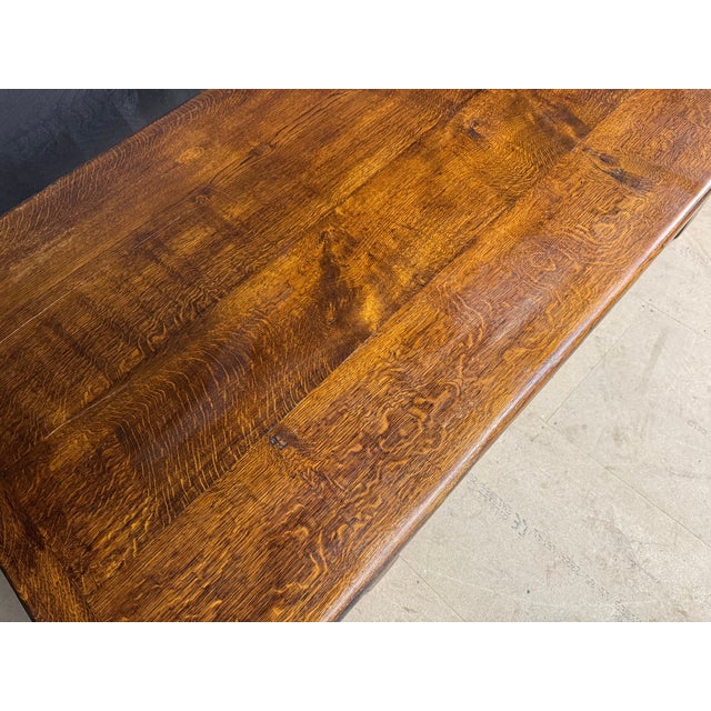 Vintage Farmhouse Dining Table in Oak, 1925 For Sale - Image 16 of 17
